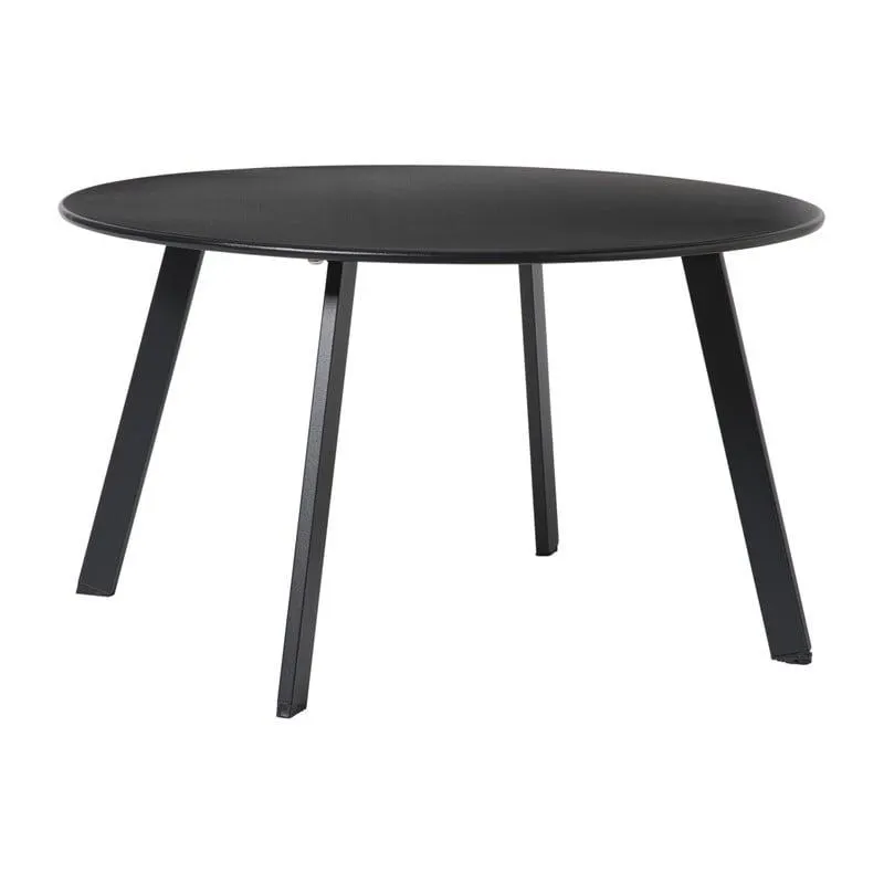 Bijzettafel Diego groot - zwart - ø70x40 cm