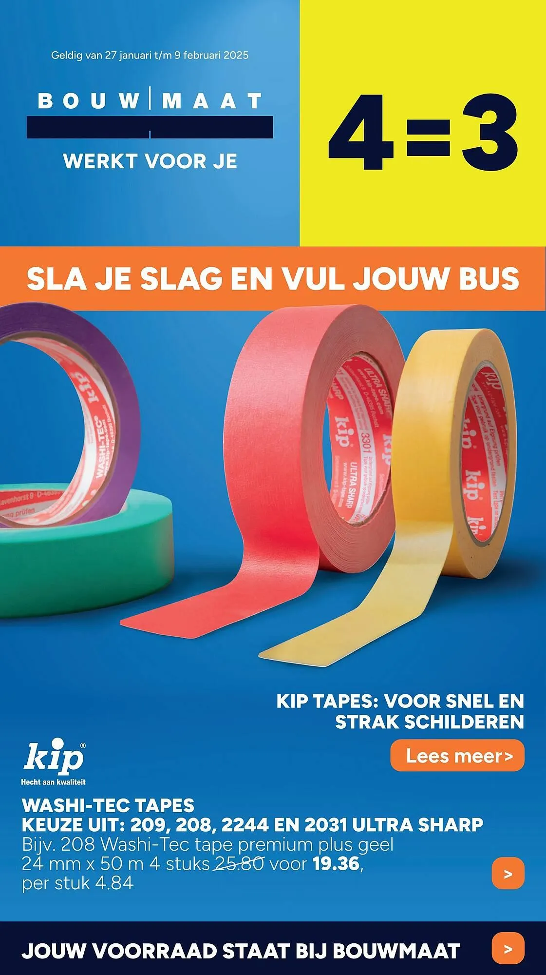 BOUWMAAT folder van 27 januari tot 9 februari 2025 - Folder pagina 1