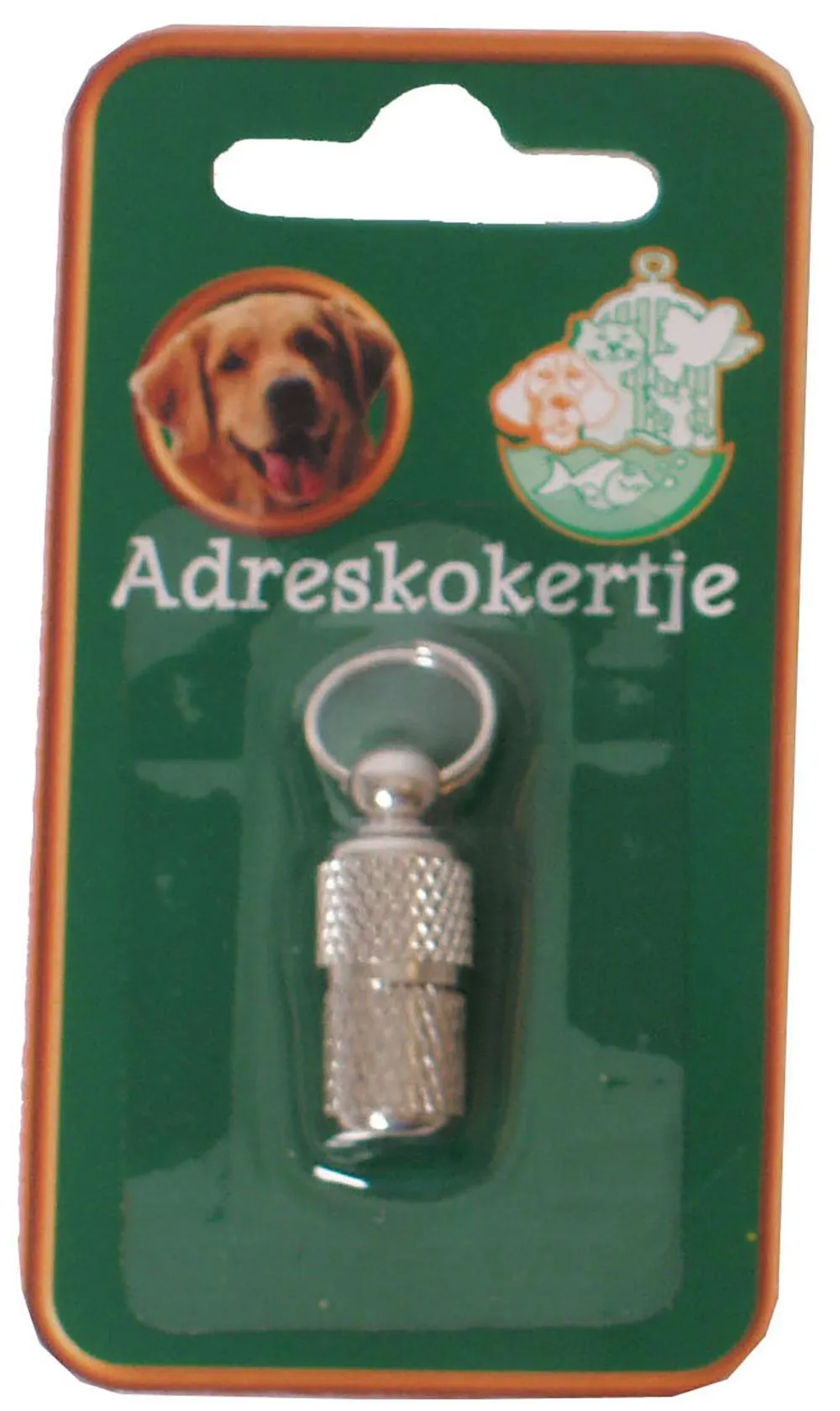 Adreskoker hond chrome 26mm