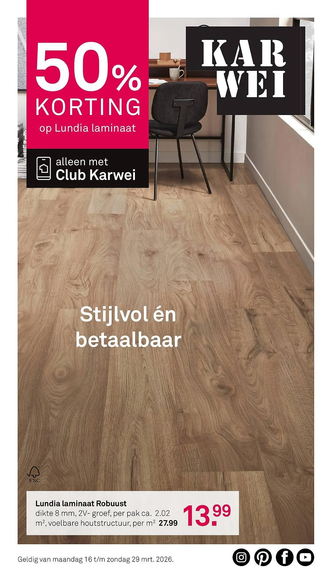 Karwei folder van 16 maart tot 29 maart 2026 - Folder pagina 1