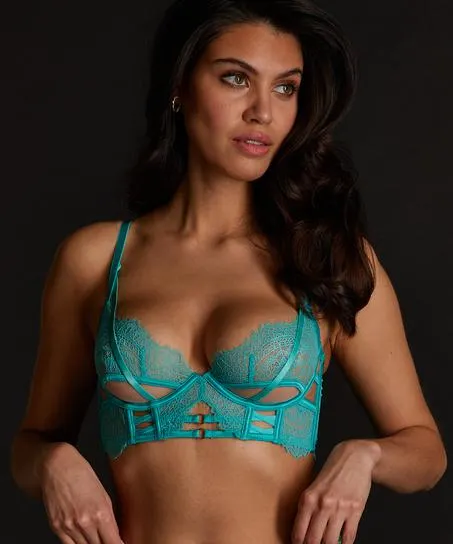 Niet-voorgevormde longline beugel bh Monet - Groen