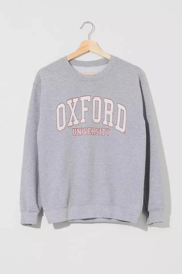 Vintage Y2K Distressed Oxford University Spell Out Sweatshirt