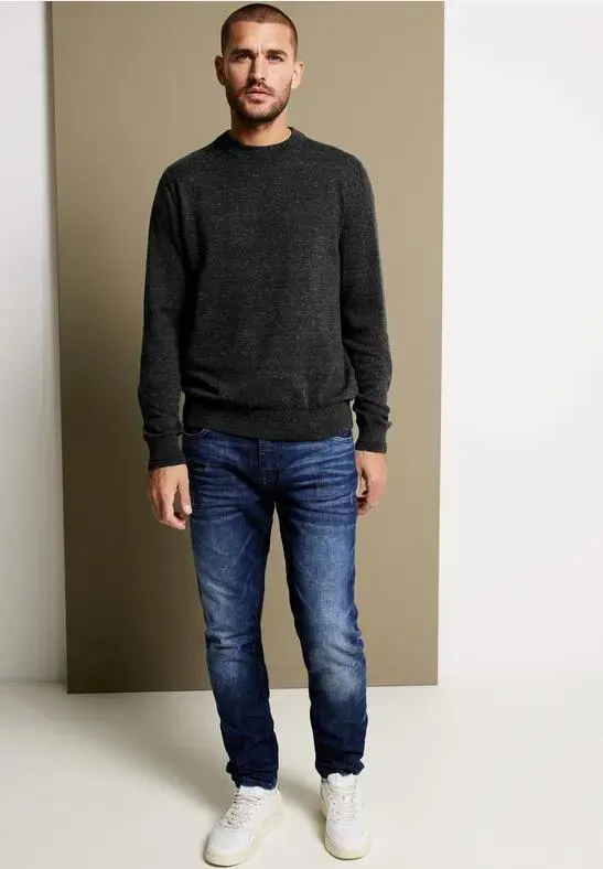 Basic Melange Pullover