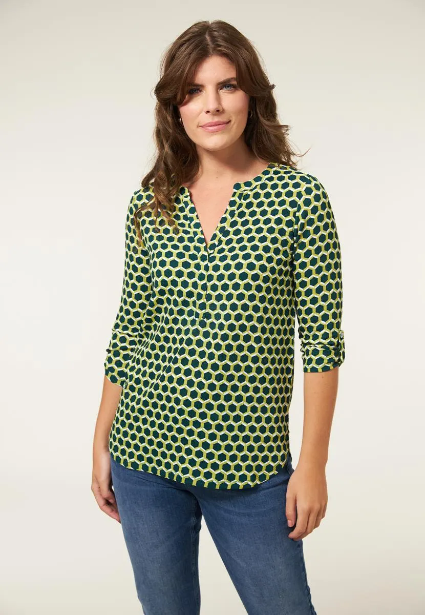 Top print groen