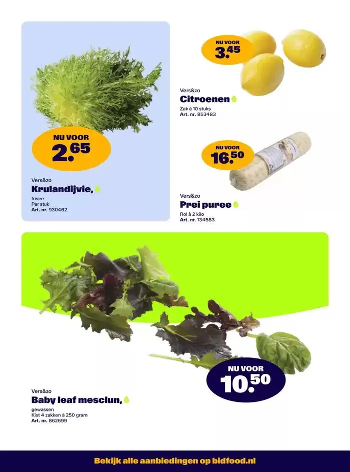 Actiepakker Restauratief van 13 januari tot 26 januari 2025 - Folder pagina 2