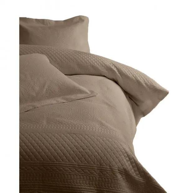 Blokker bedsprei Charlene - taupe - 260x250 cm