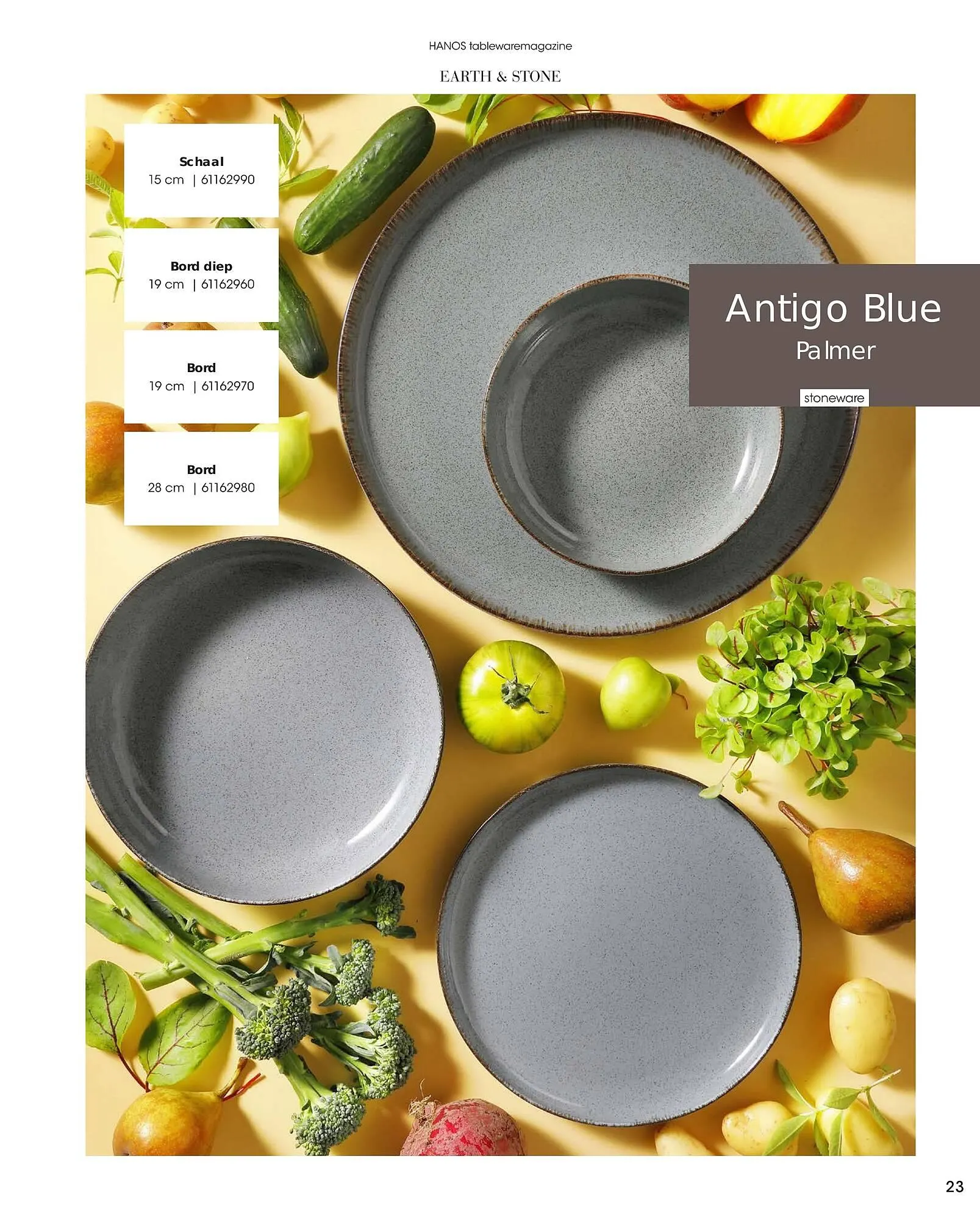 HANOS Tableware Magazine 2023-2024 van 1 januari tot 30 april 2024 - Folder pagina 23