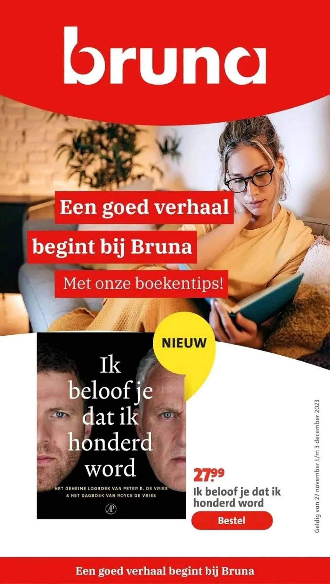 Bruna folder van 27 november tot 3 december 2023 - Folder pagina 1