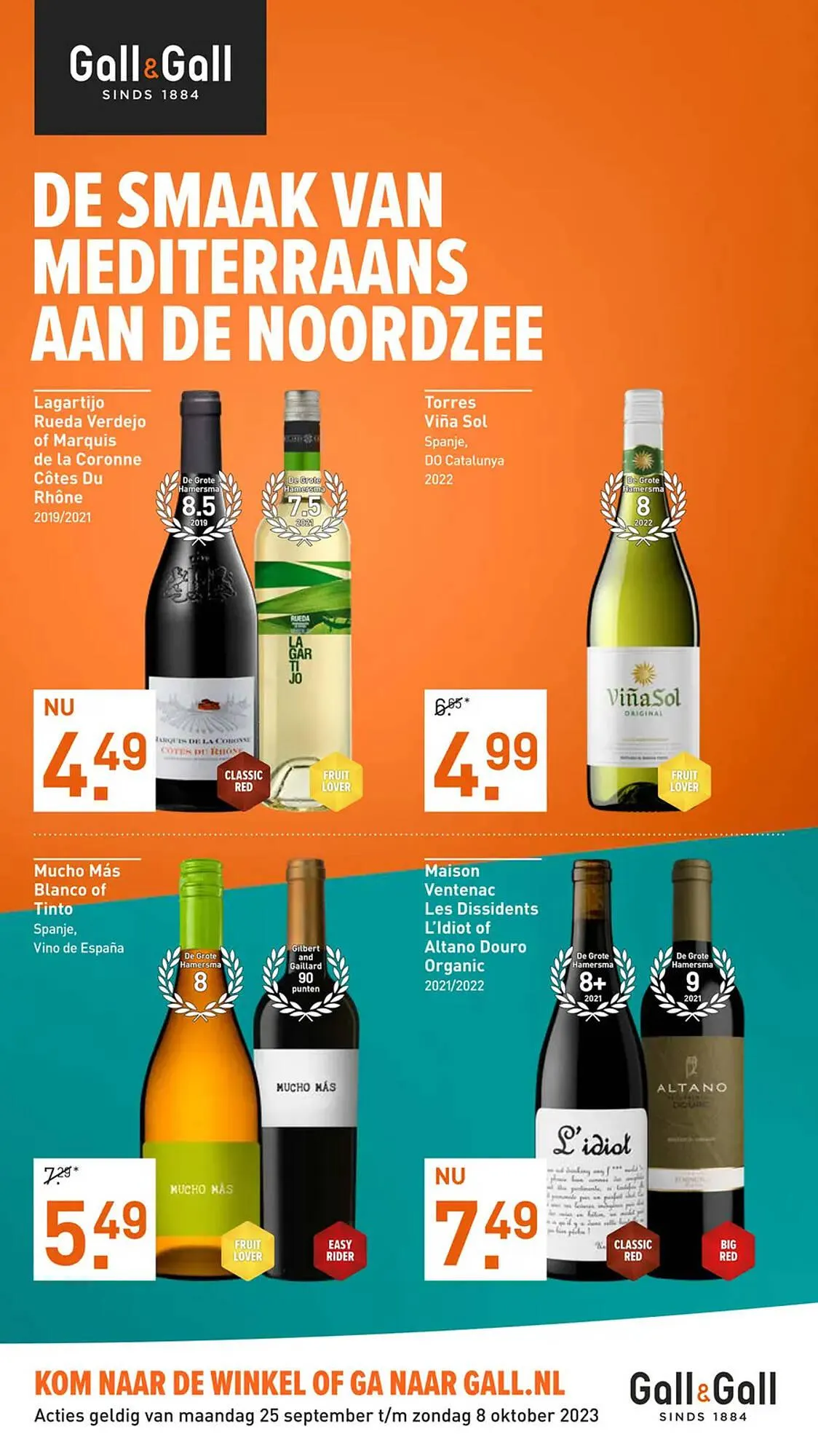 Gall & Gall folder van 24 september tot 30 september 2023 - Folder pagina 1
