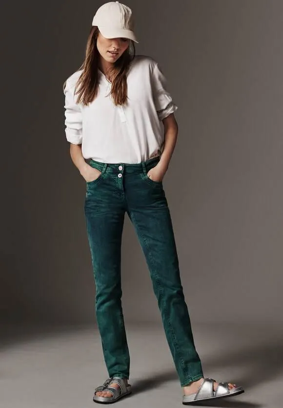 Casual fit jeans in overdye