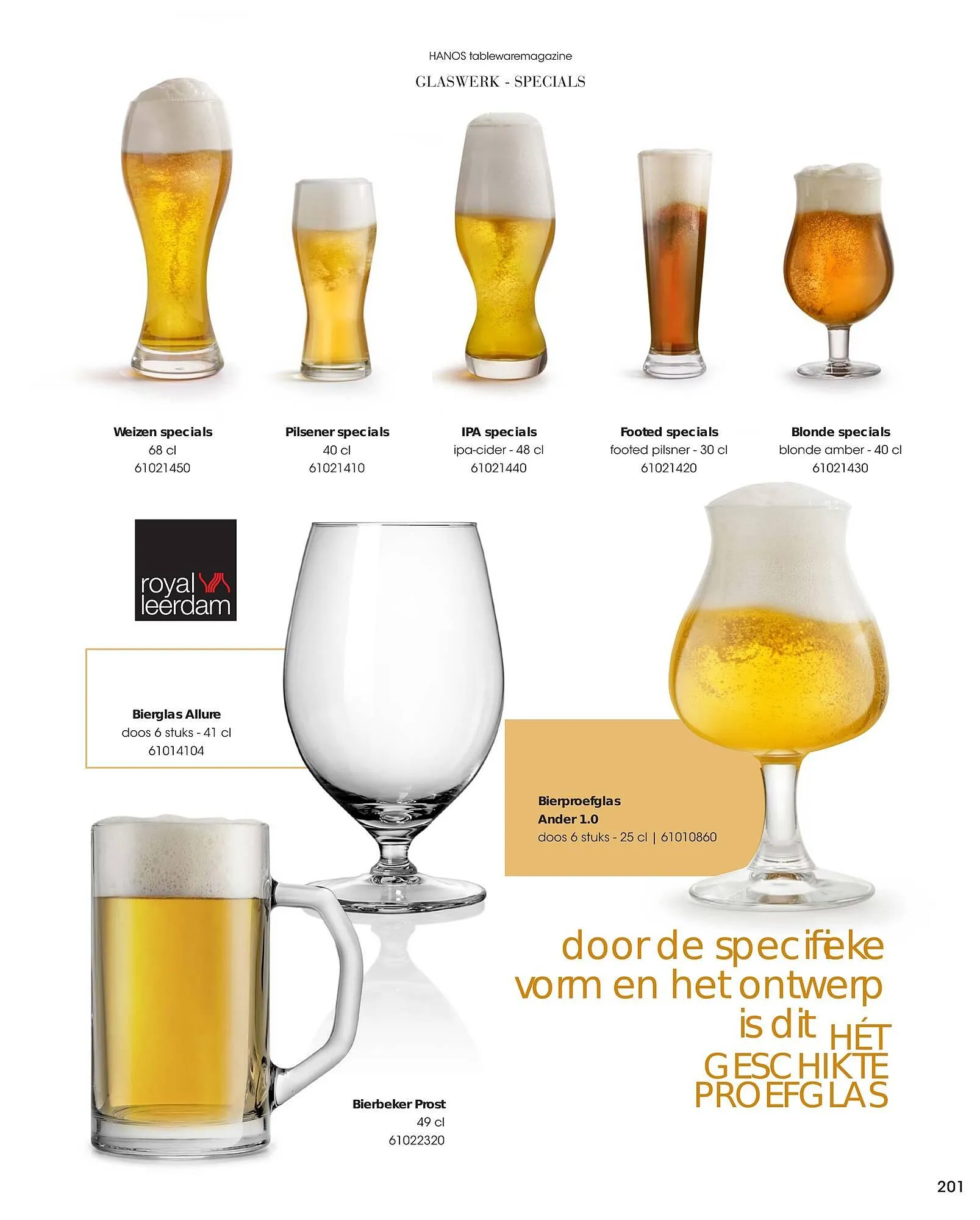 HANOS Tableware Magazine 2023-2024 van 1 januari tot 30 april 2024 - Folder pagina 201