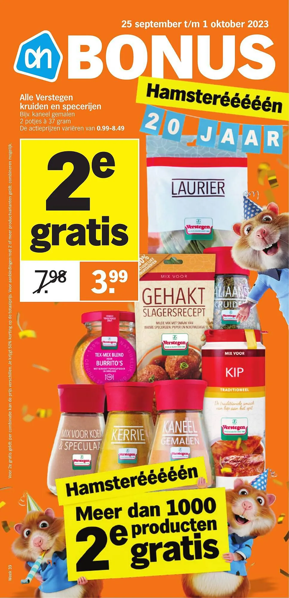 Albert Heijn folder week 39 van 25 september tot 1 oktober 2023 - Folder pagina 1