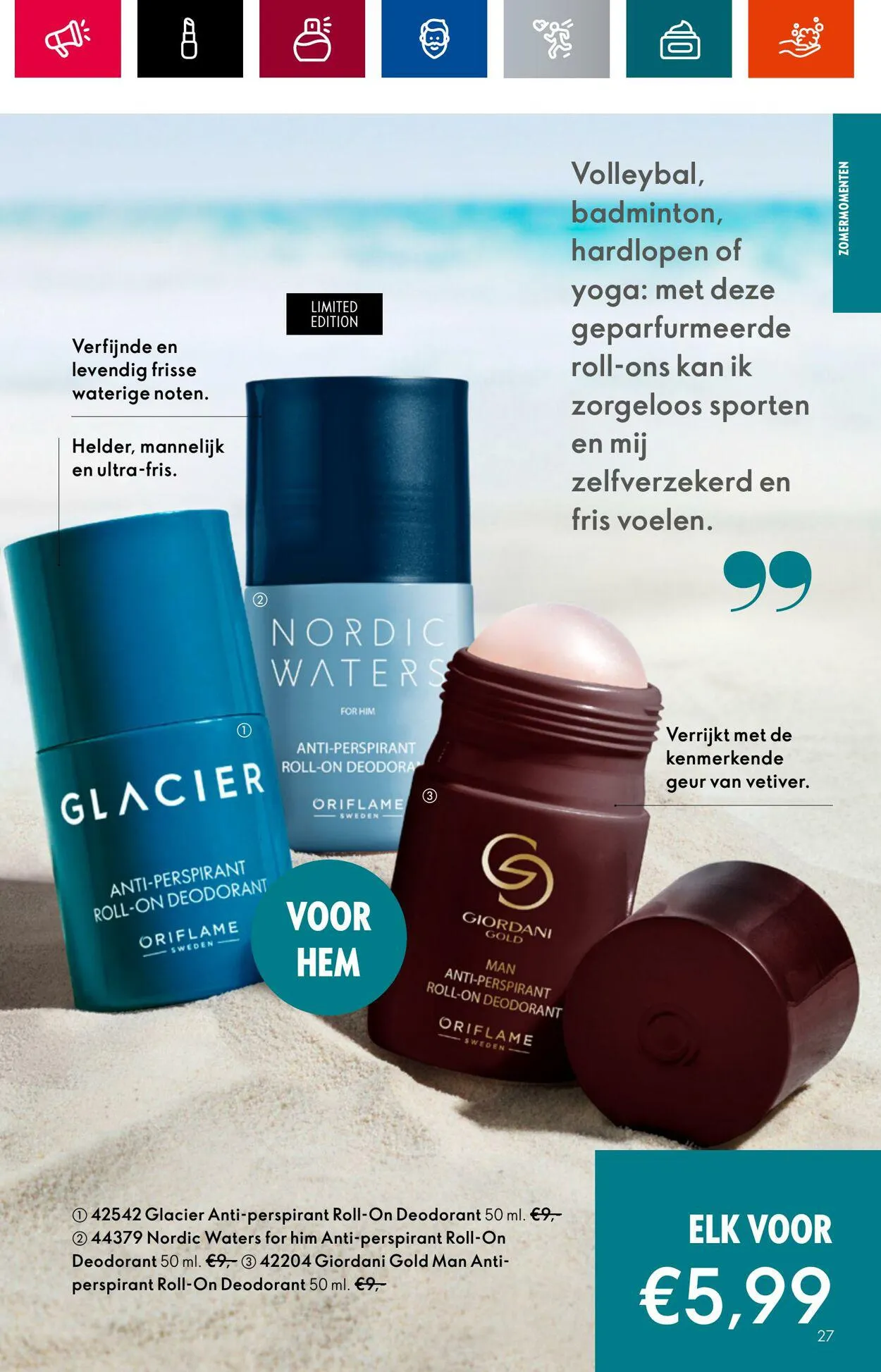 Oriflame Actuele folder van 28 juni tot 18 juli 2023 - Folder pagina 27