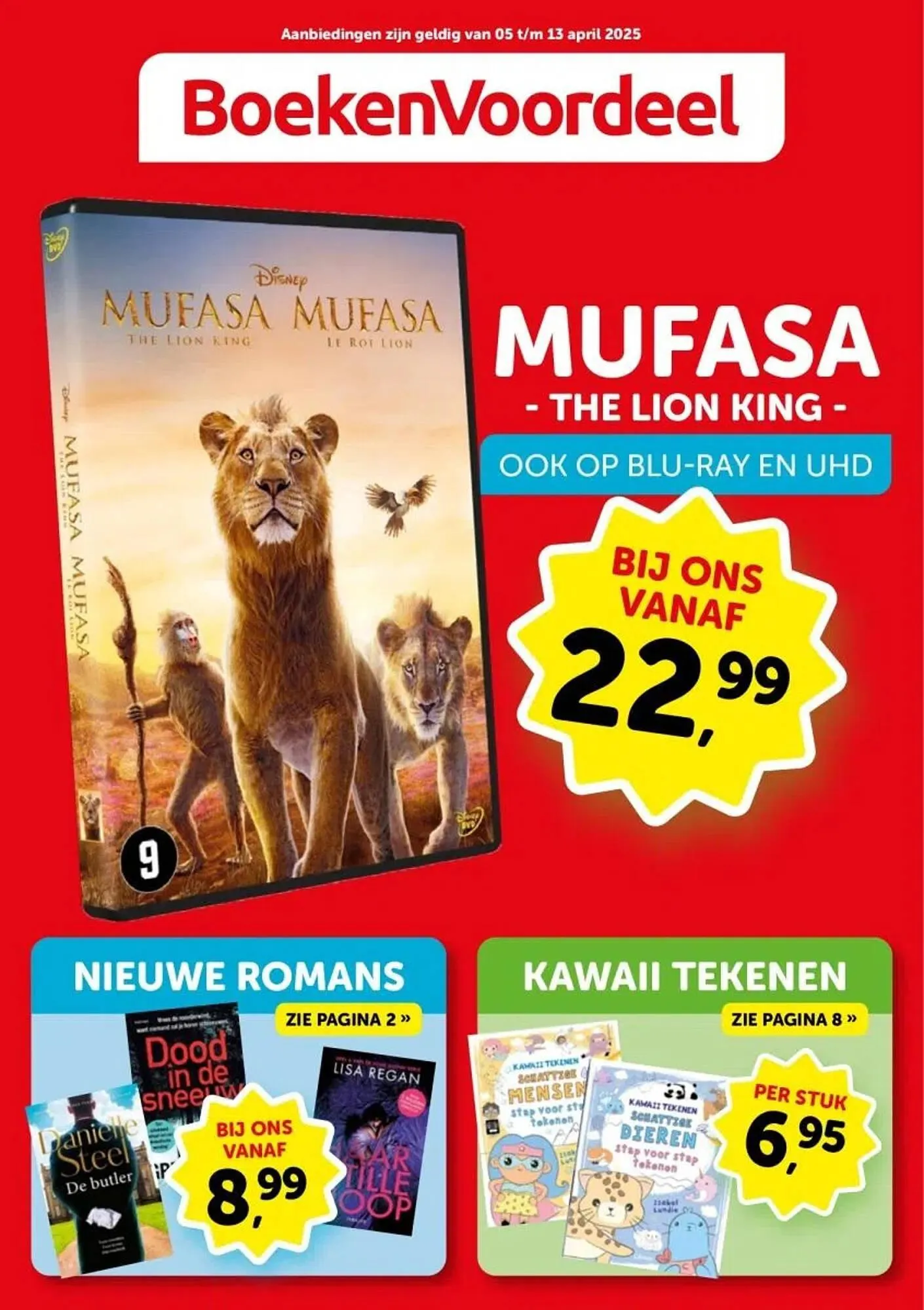 Boekenvoordeel folder van 5 april tot 13 april 2025 - Folder pagina 1