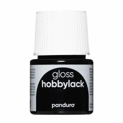 Panduro hobbylak - 45 ml - glans - zwart