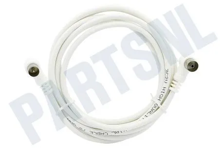 Antenne Kabel geschikt voor Universeel Coax, Haaks, IEC Male - IEC Contra Female