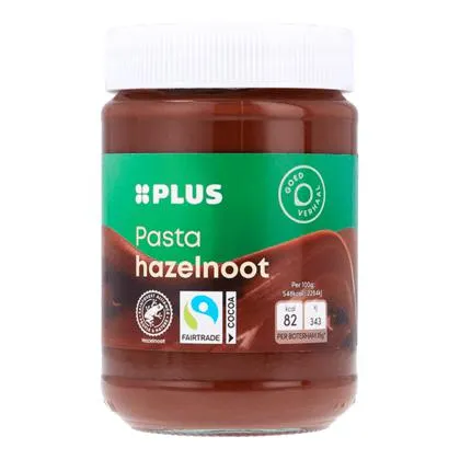 Hazelnootpasta Fairtrade