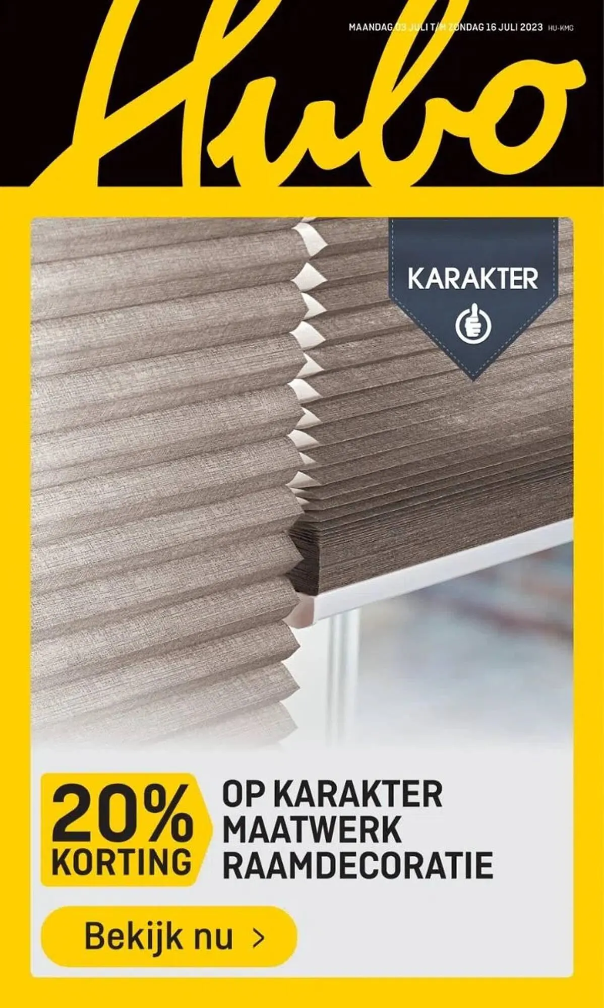 Hubo folder van 2 juli tot 16 juli 2023 - Folder pagina 1