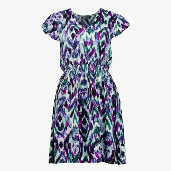 TwoDay dames jurk paars met vlindermouwen