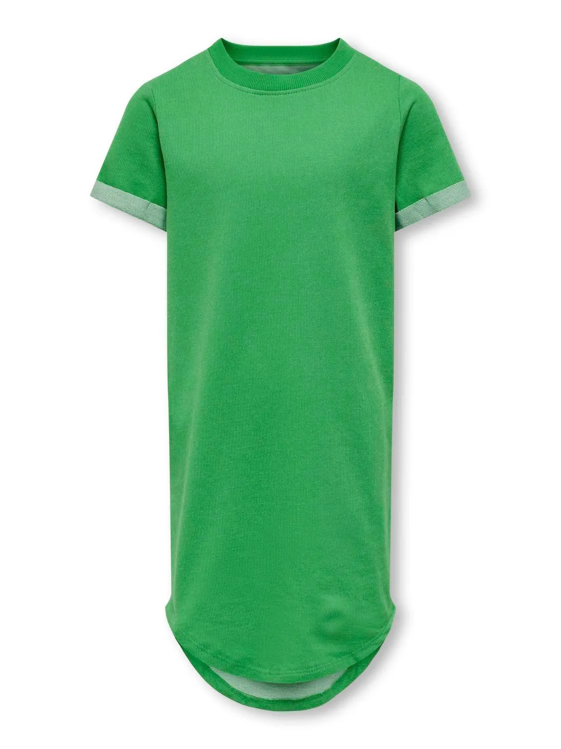 Regular fit O-hals Mouwuiteinden met omslag Korte jurk