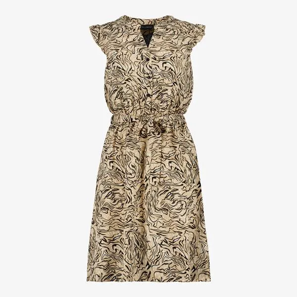 TwoDay beige dames jurk met print