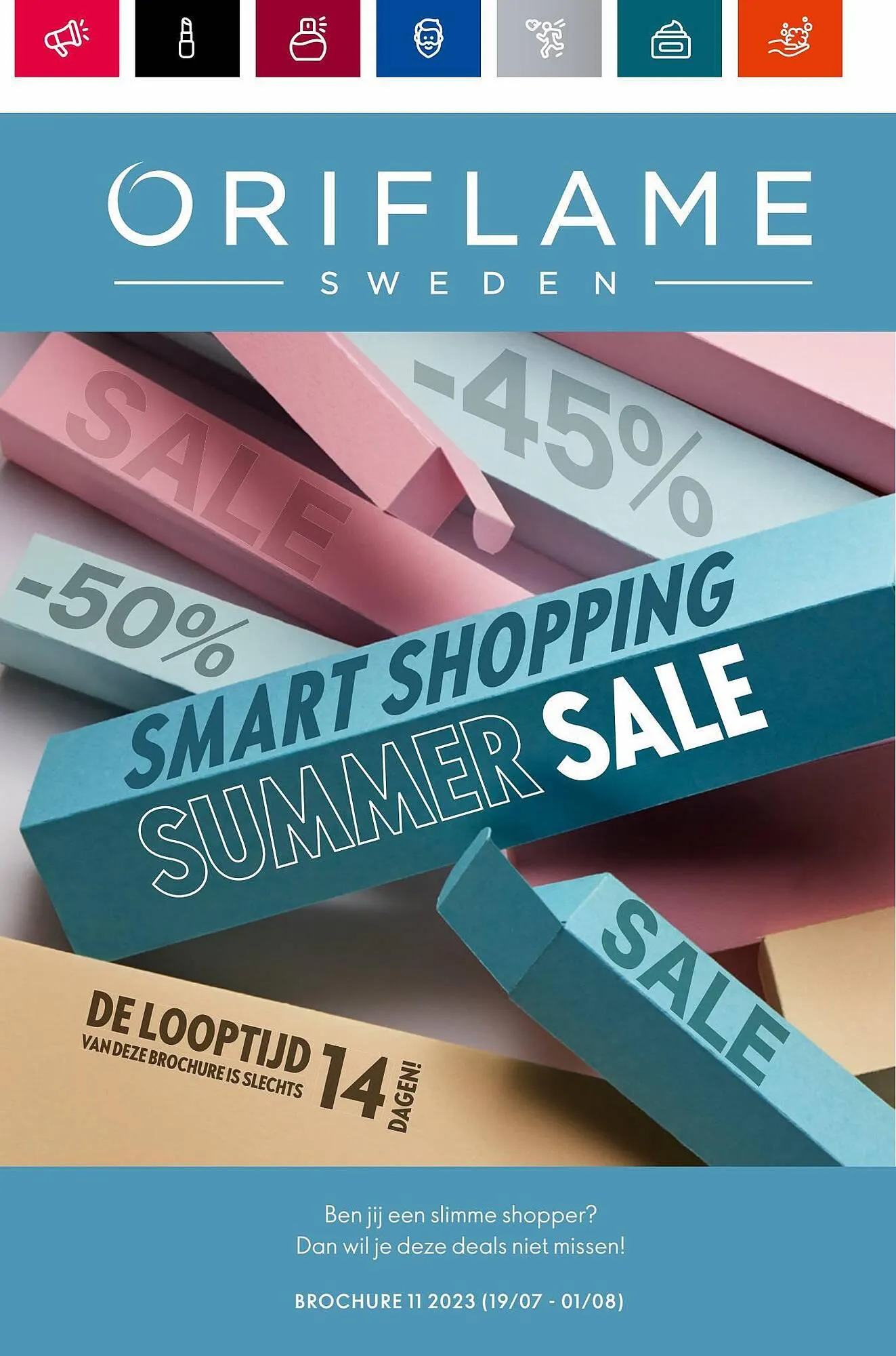 Oriflame folder van 18 juli tot 1 augustus 2023 - Folder pagina 1