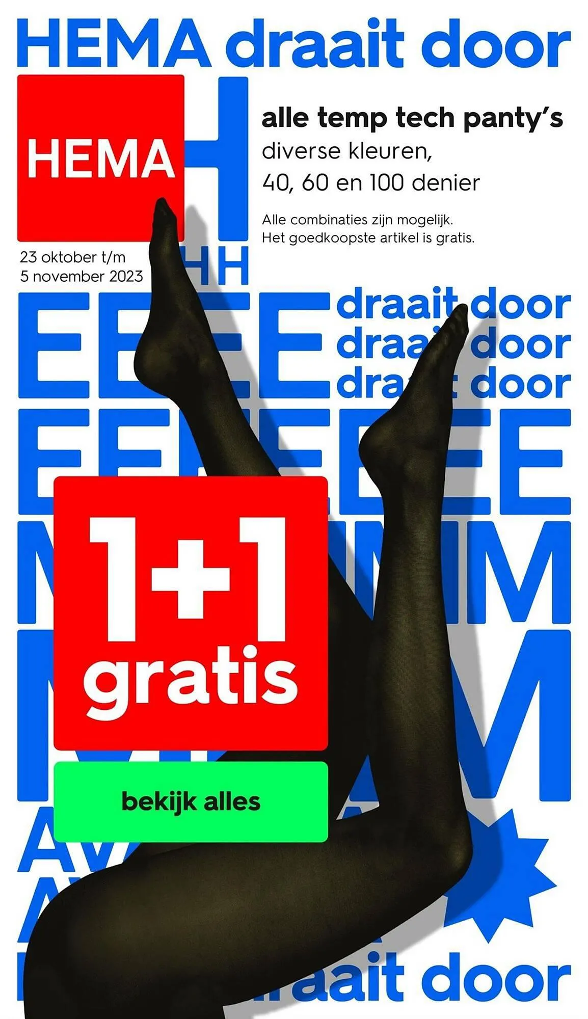 HEMA folder van 23 oktober tot 5 november 2023 - Folder pagina 1