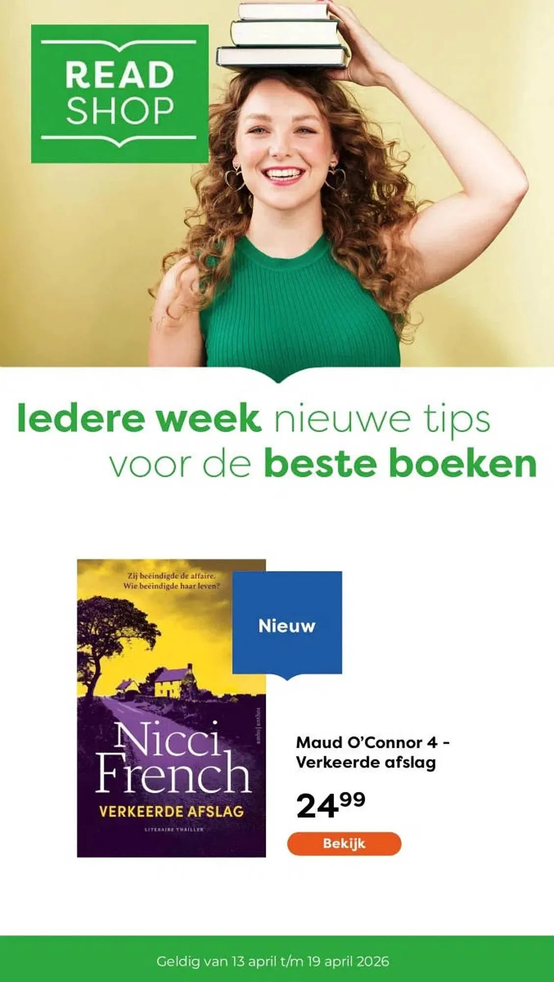 The Read Shop folder van 13 april tot 19 april 2026 - Folder pagina 1