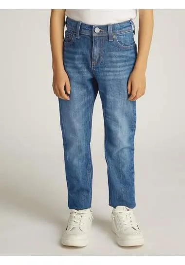 Tommy Hilfiger Straight jeans SCANTON Y met logo-borduursels, badge