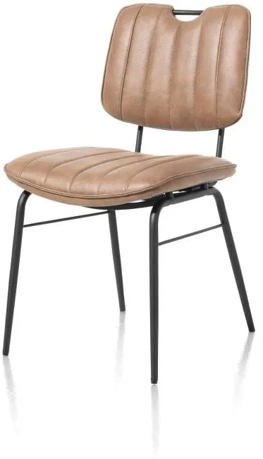 eetkamerstoel - zwart frame - stof Pala