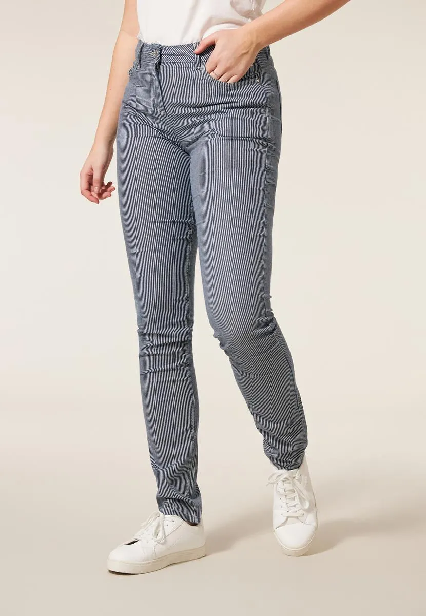 Jeans streep slim fit 36"