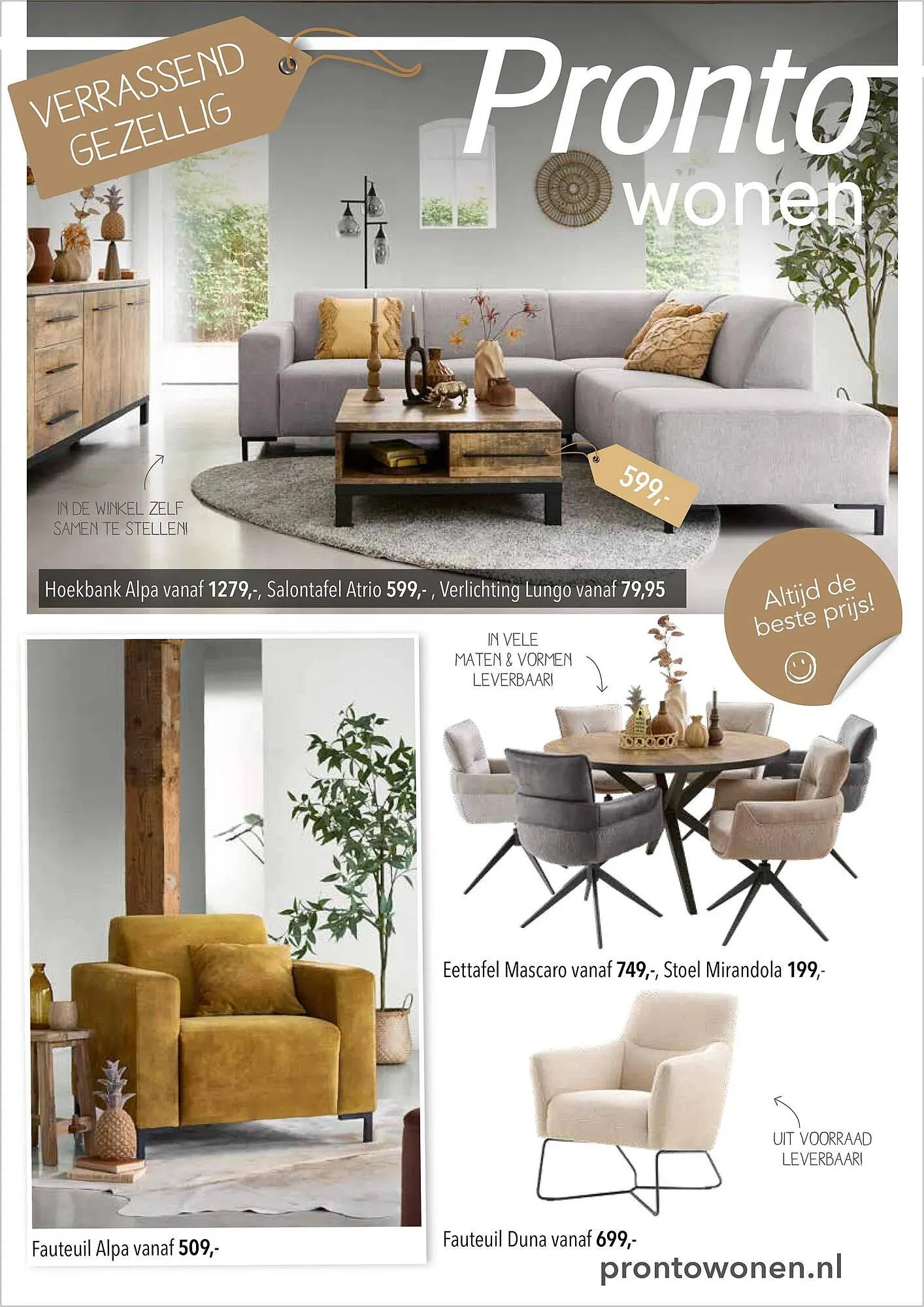 Pronto wonen folder van 3 november tot 9 november 2025 - Folder pagina 1