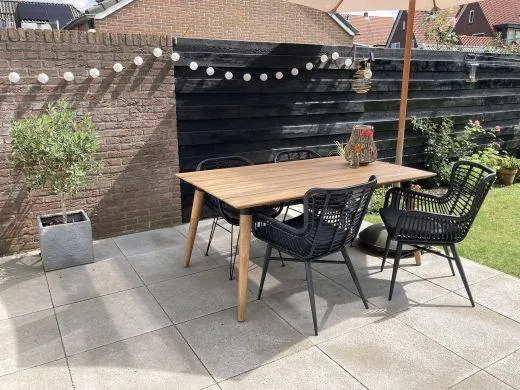 Intenso Asti/ROUGH-S 220cm dining tuinset 7-delig
