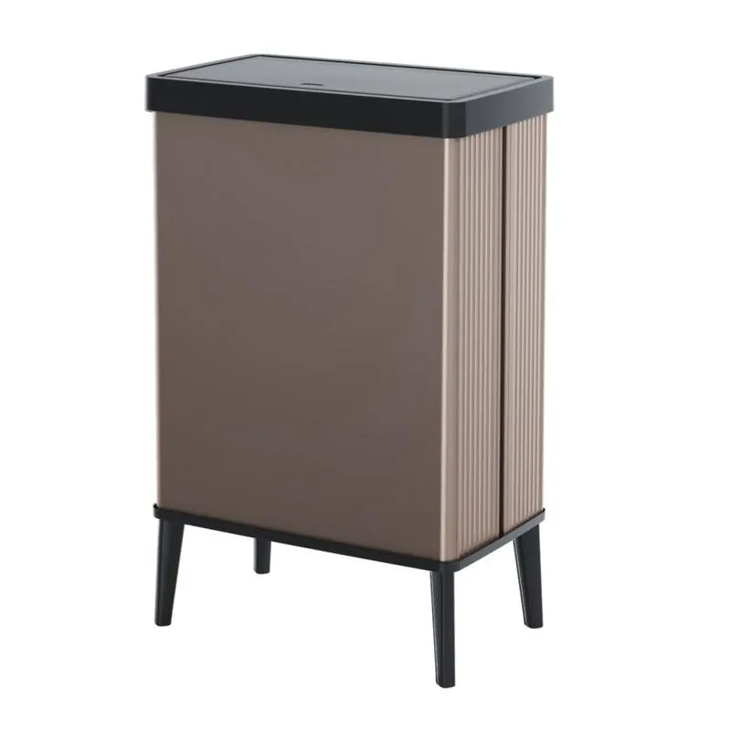 Curver prullenbak Verto - rosékleurig/zwart - 54 liter