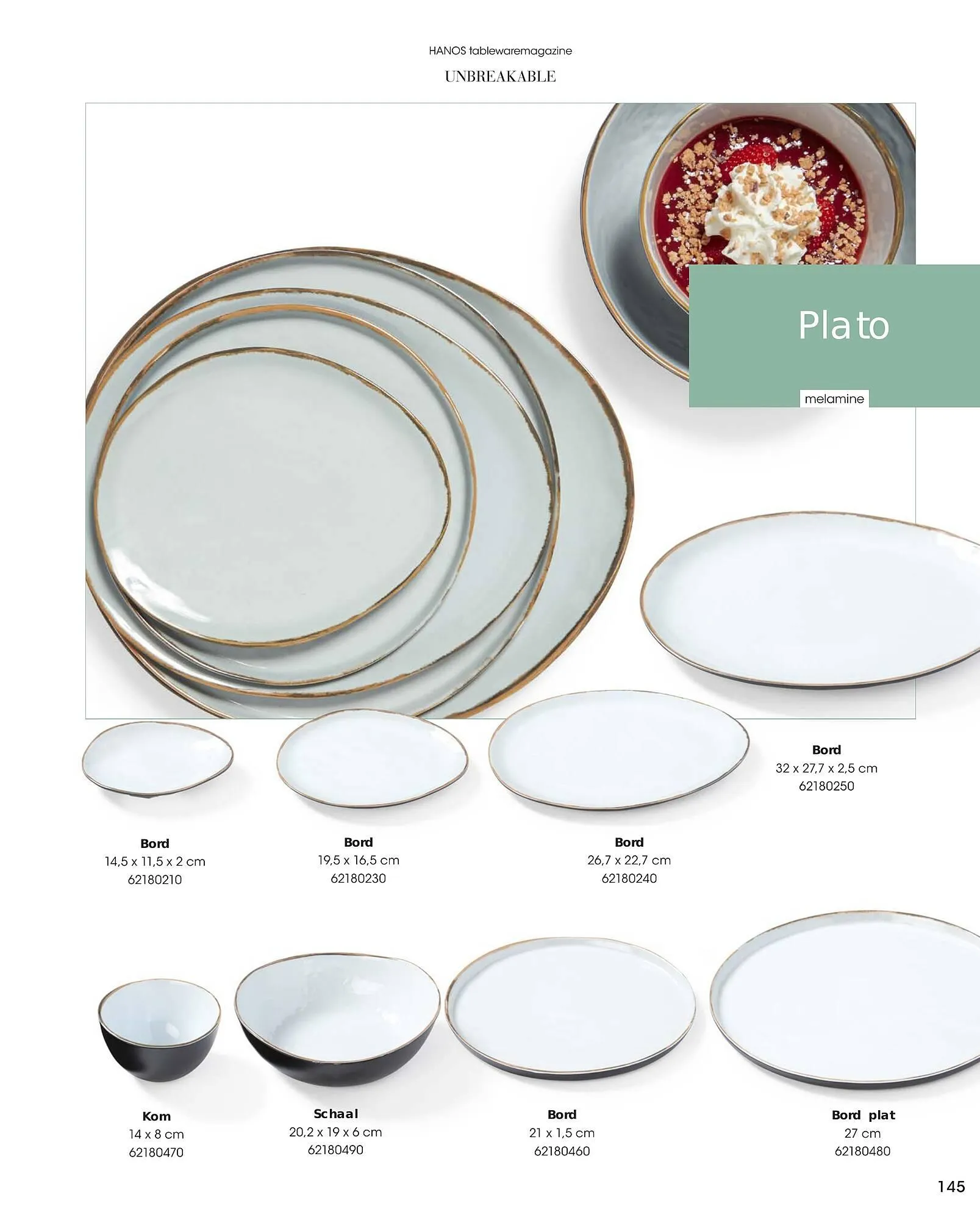 HANOS Tableware Magazine 2023-2024 van 1 januari tot 30 april 2024 - Folder pagina 145