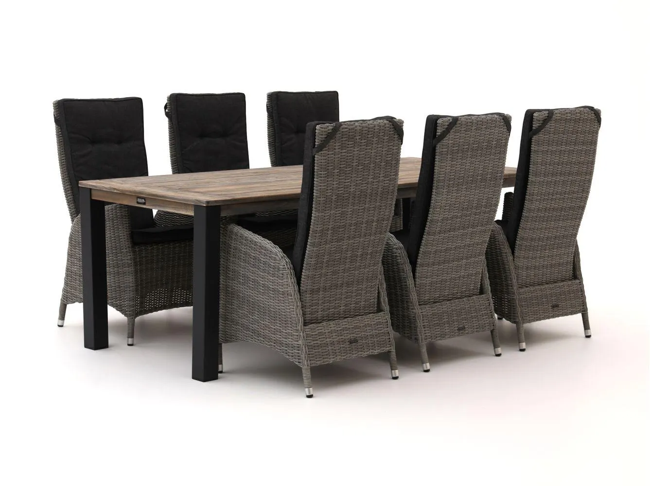 Intenso Fabrizi/ROUGH-S 220cm dining tuinset 7-delig verstelbaar