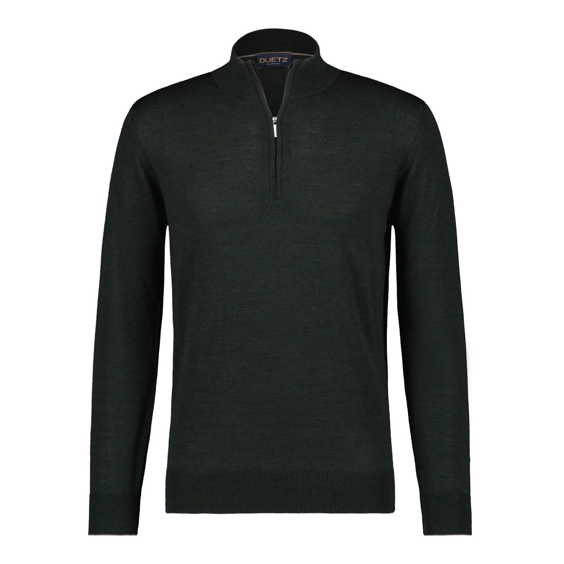 trui met rits in 100% merino wasbaar