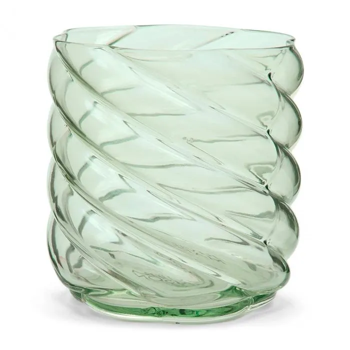 Waxinelichthouder Swirl, Donkergroen