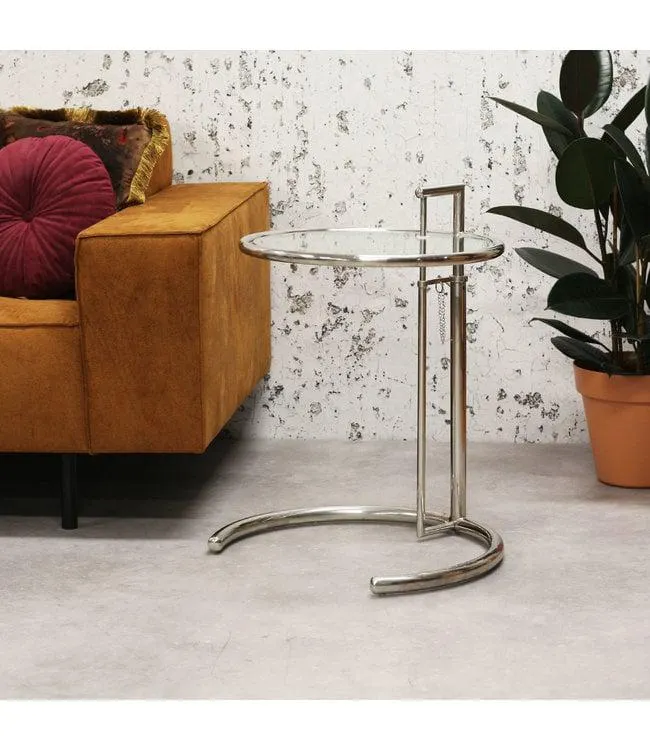 Moderne bijzettafel Taffy metaal glas