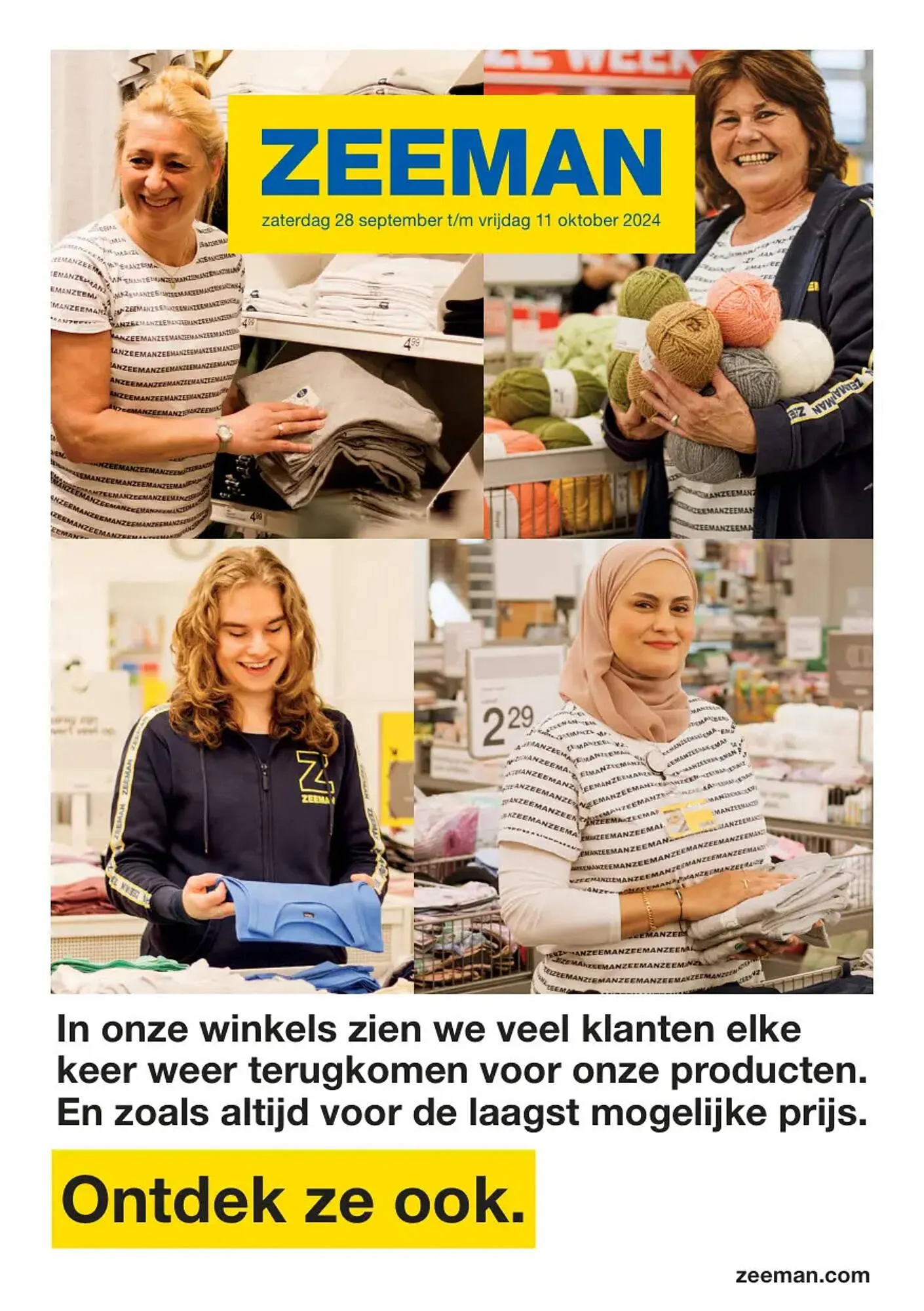 Zeeman folder van 28 september tot 11 oktober 2024 - Folder pagina 1