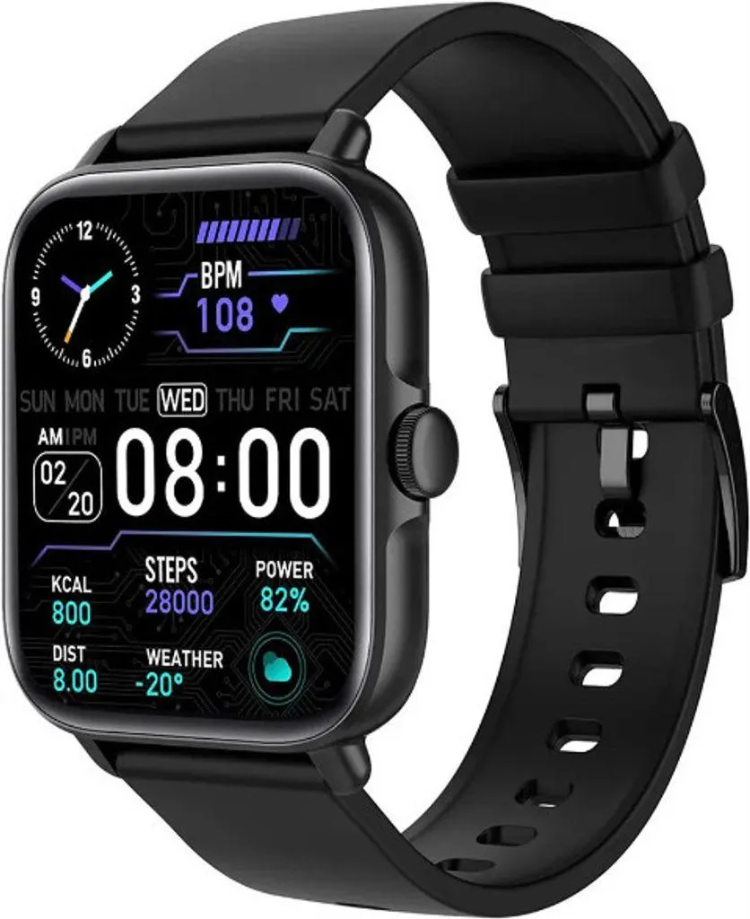 Smartwatch mit Telefonfunktion, Fitness Tracker Uhr, 1.7" HD Voll Touchscreen, für Android IOS, IP67 Wasserdicht mit Pulsmesser Schrittzähler Schlafmonitor Stoppuhr Musiksteuerung