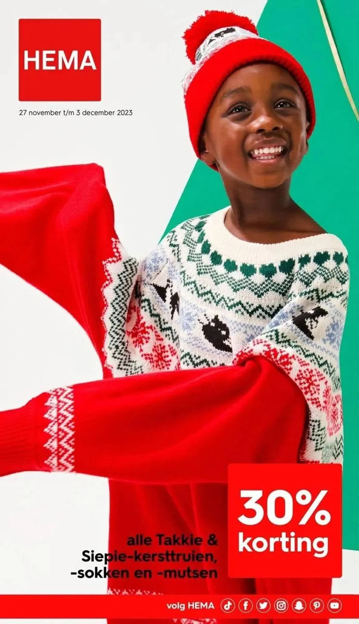 HEMA folder van 27 november tot 3 december 2023 - Folder pagina 1