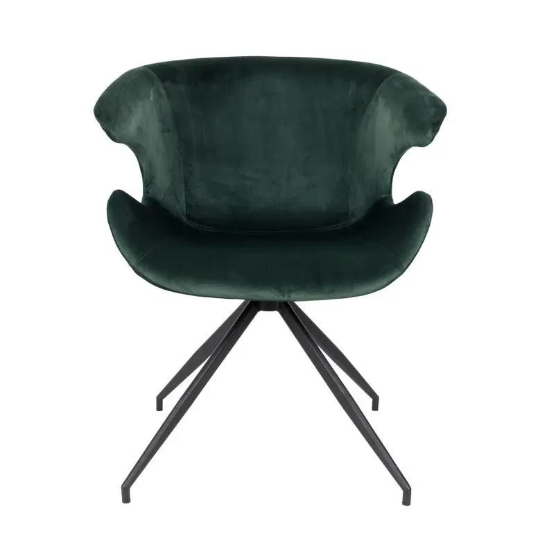 Stoel met armleuning - Mia set van 2 - Groen