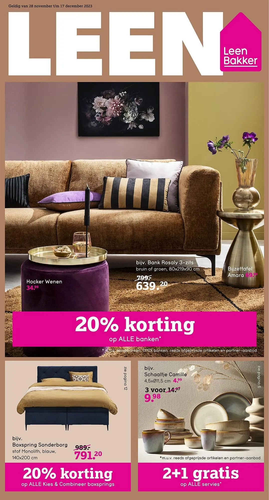 Leen Bakker folder van 8 december tot 17 december 2023 - Folder pagina 1