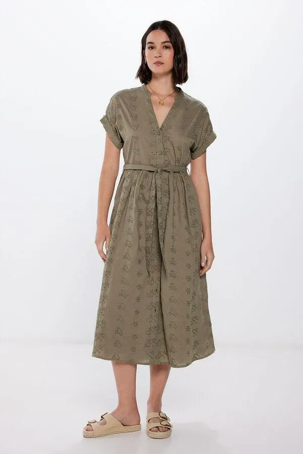 Vestido Midi Camisero Shiffly