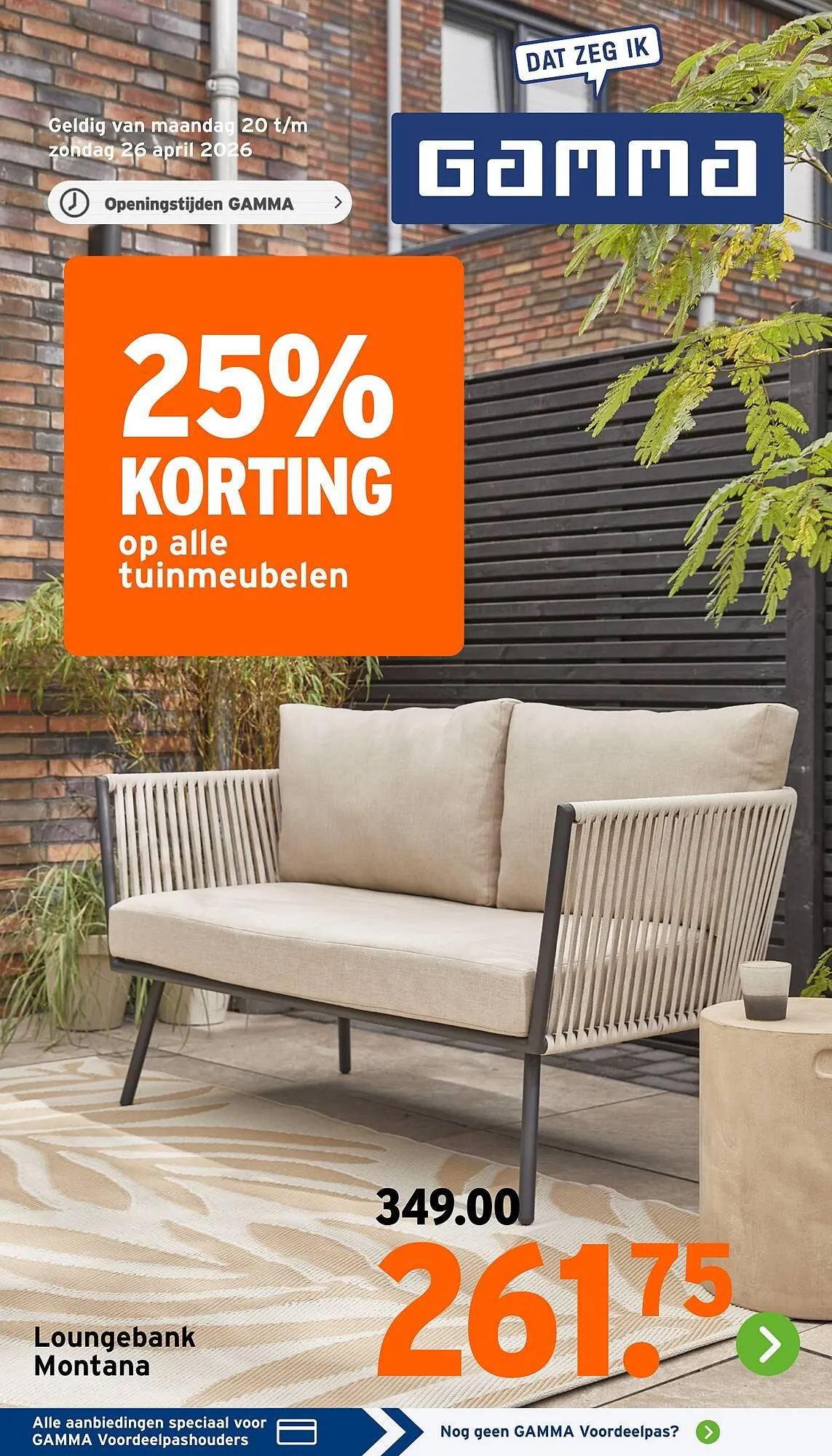 GAMMA folder van 20 april tot 26 april 2026 - Folder pagina 1