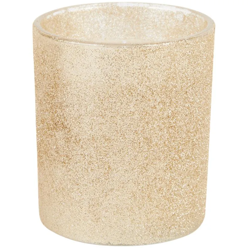 Candela profumata con glitter e confezione regalo