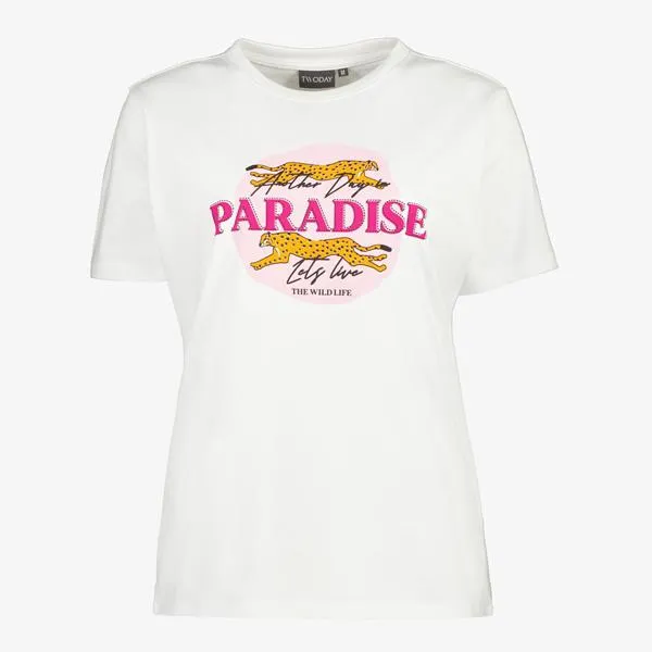 TwoDay dames T-shirt met panteropdruk