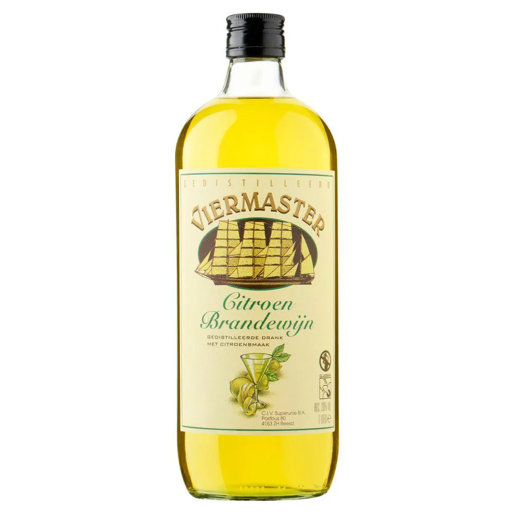 Viermaster Gedistilleerd Citroen Brandewijn 1 L