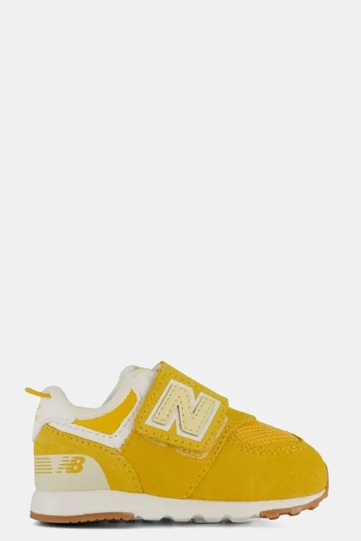 574 Sneakers geel Leer